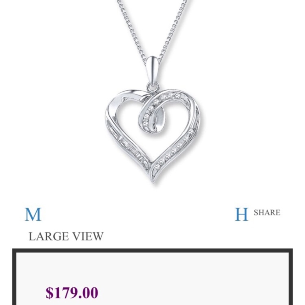 Kay Jewelers Heart Necklace